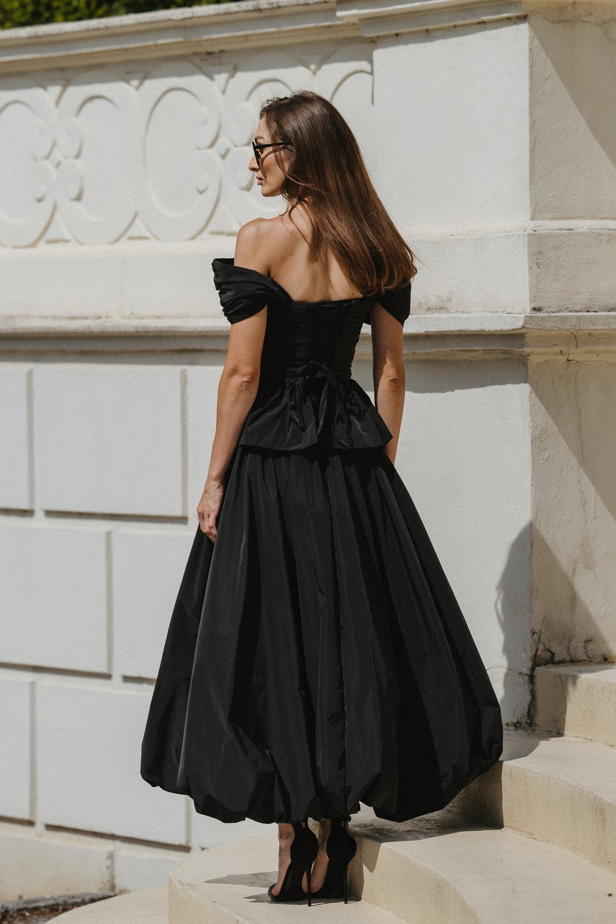 Josephine Gown – Black Taffeta