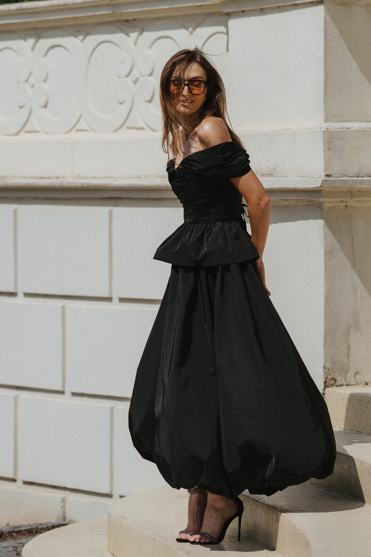 Josephine Gown – Black Taffeta