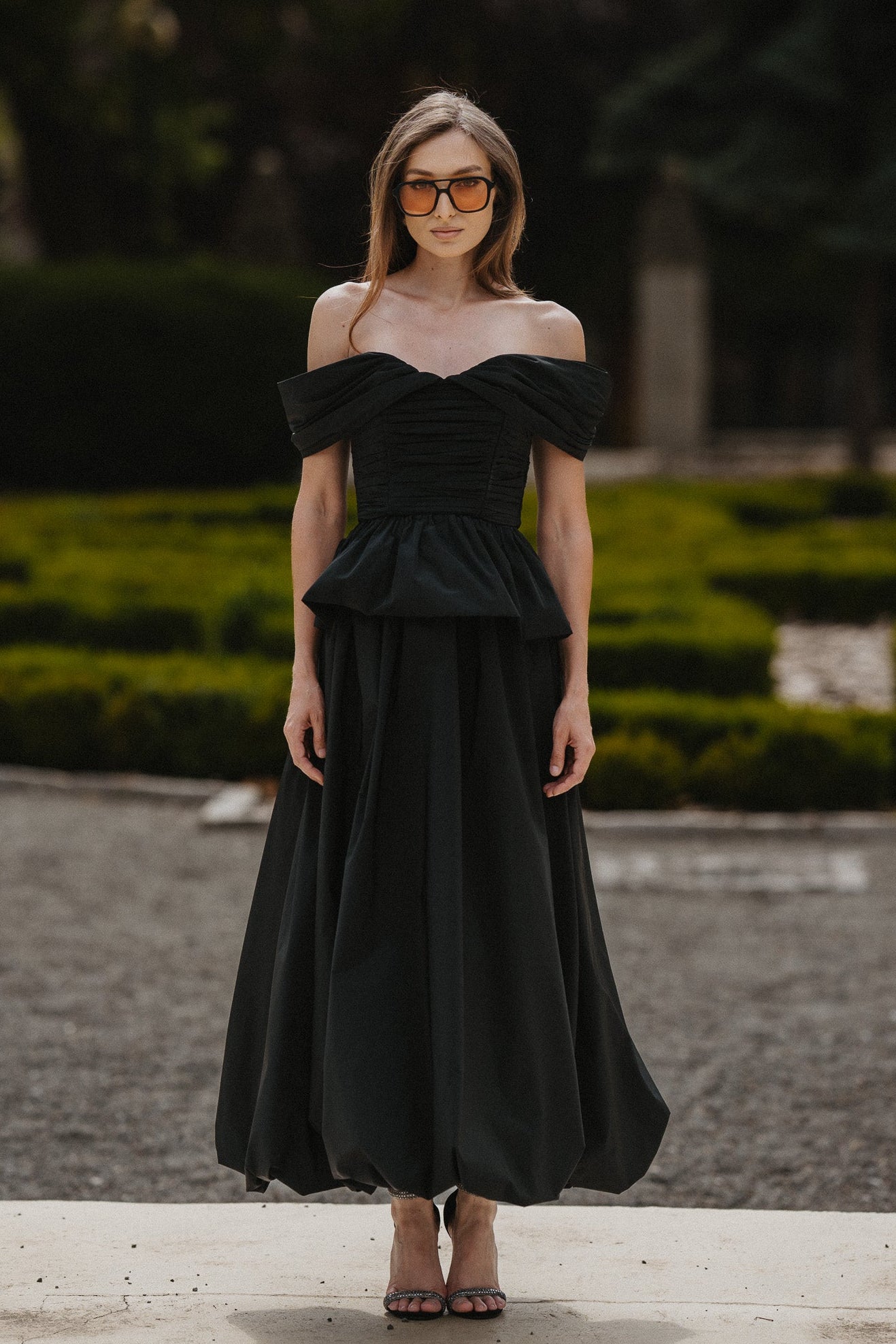 Josephine Gown – Black Taffeta