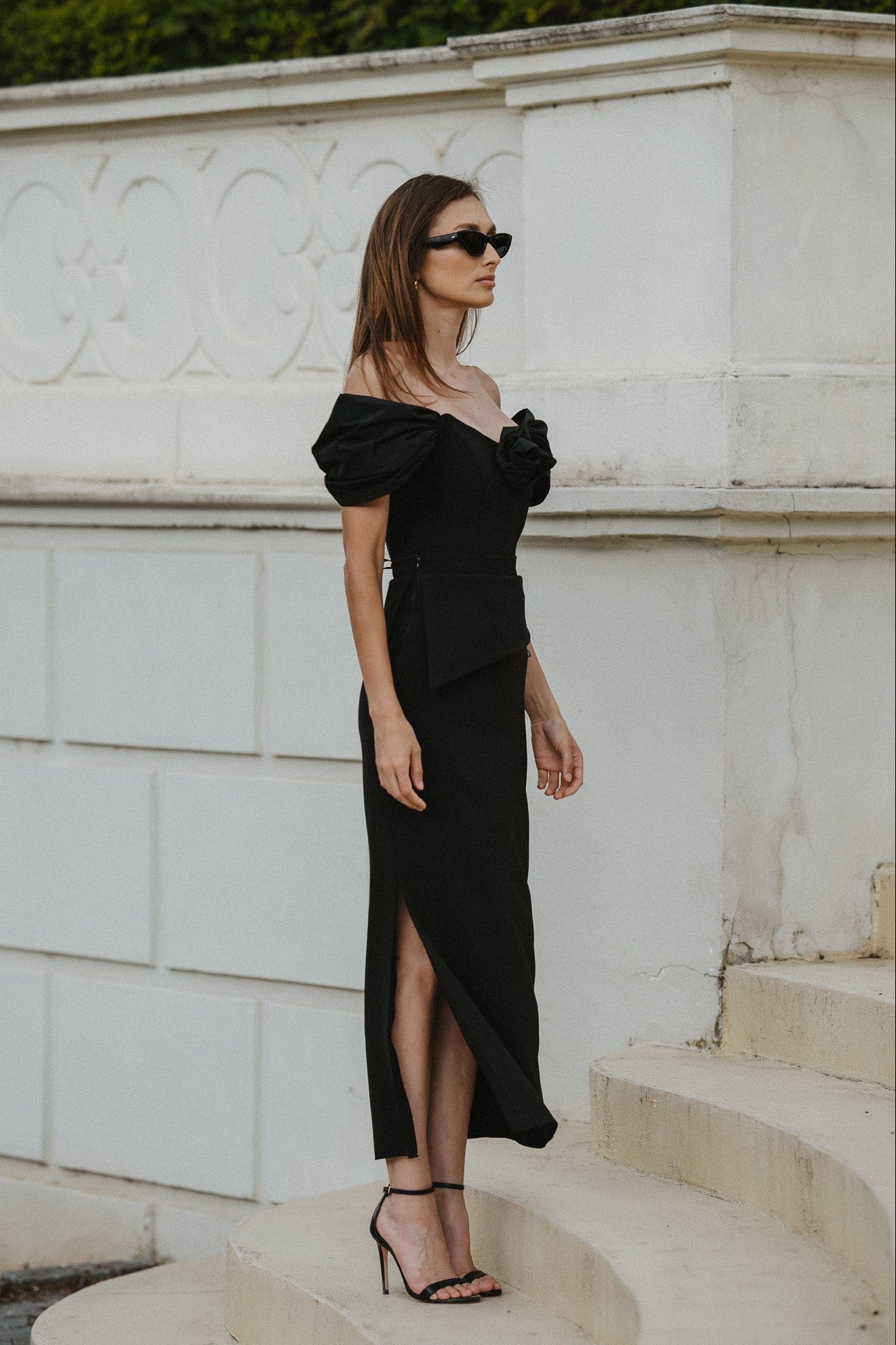 Vivienne Dress – Black Crepe