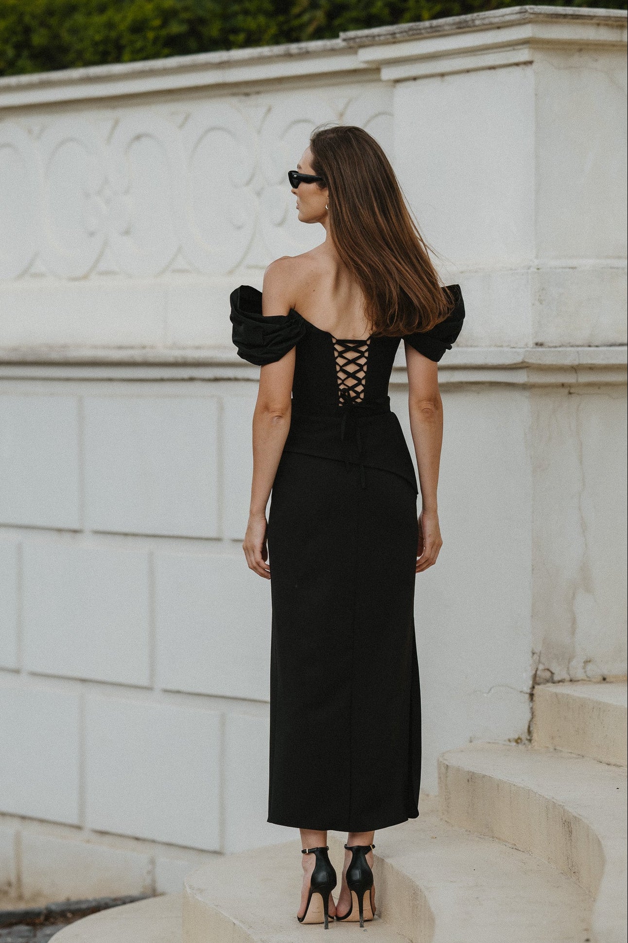 Vivienne Dress – Black Crepe