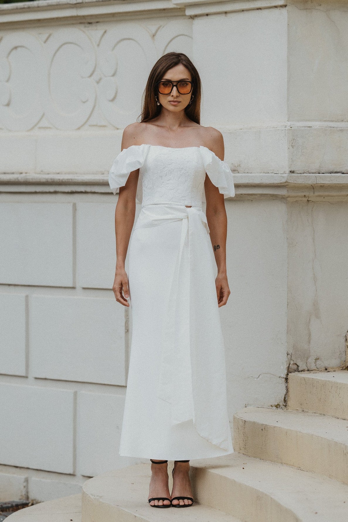 Amelia Set – Ivory Crepe