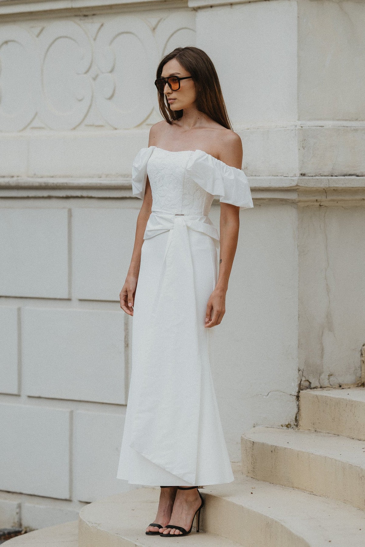 Amelia Set – Ivory Crepe
