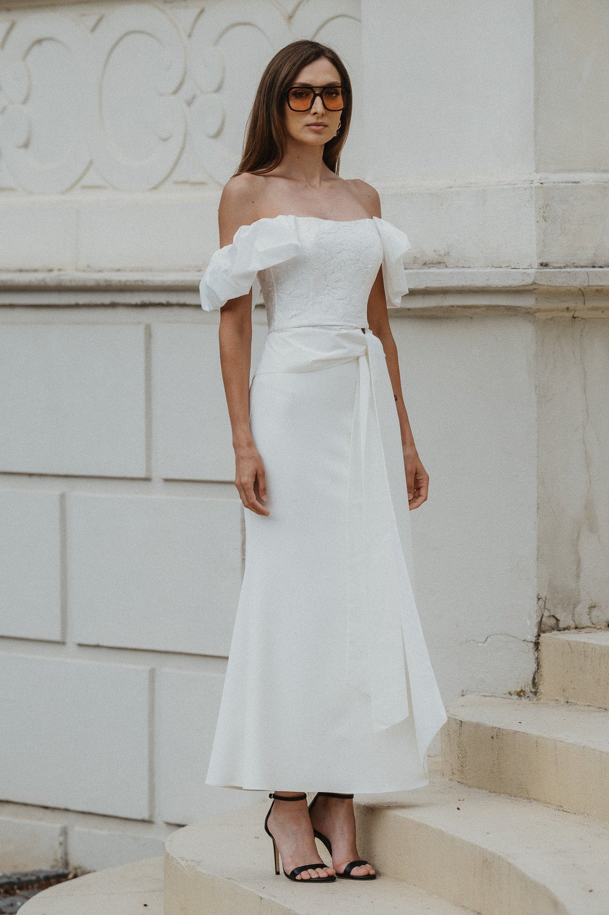 Amelia Set – Ivory Crepe