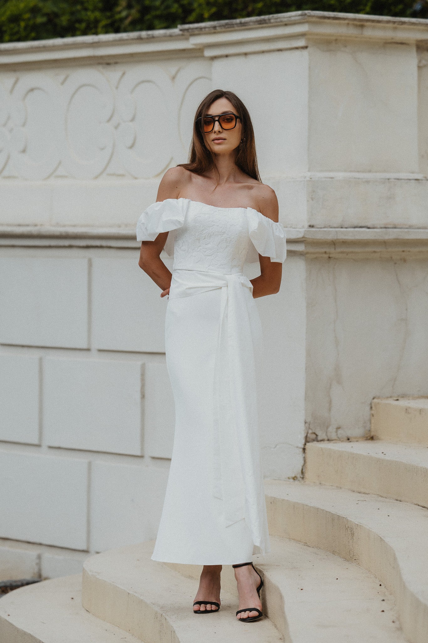 Amelia Set – Ivory Crepe