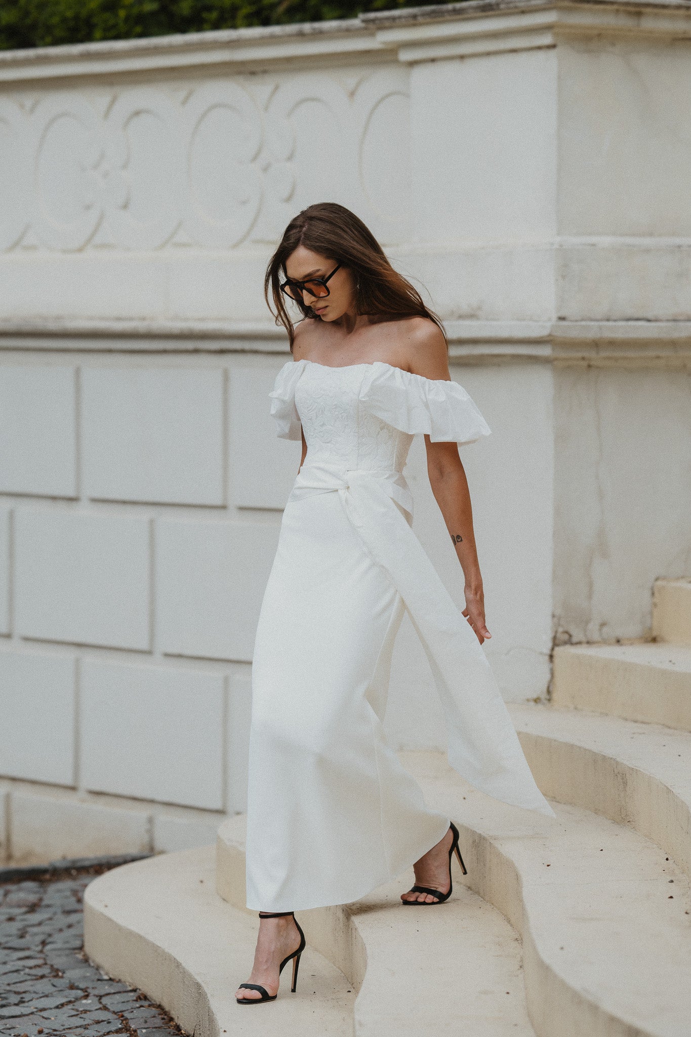 Amelia Set – Ivory Crepe