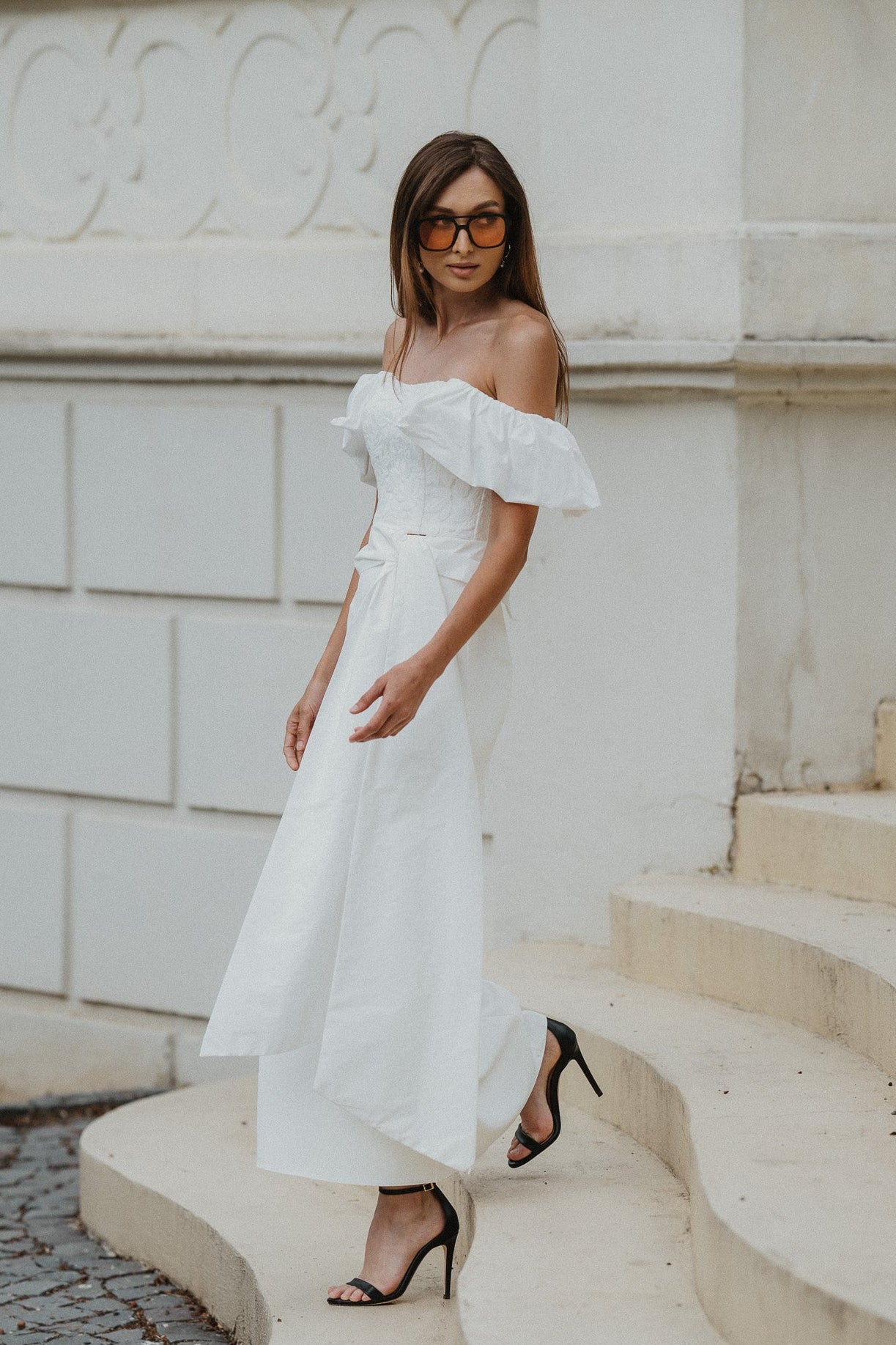 Amelia Set – Ivory Crepe