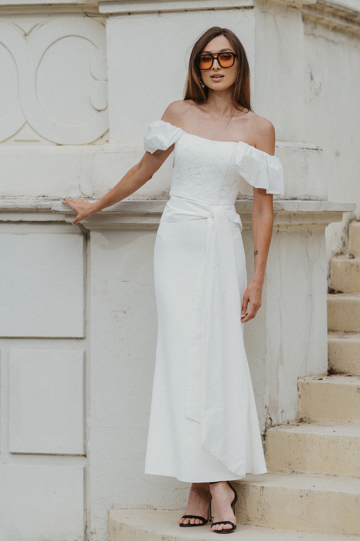 Amelia Set – Ivory Crepe