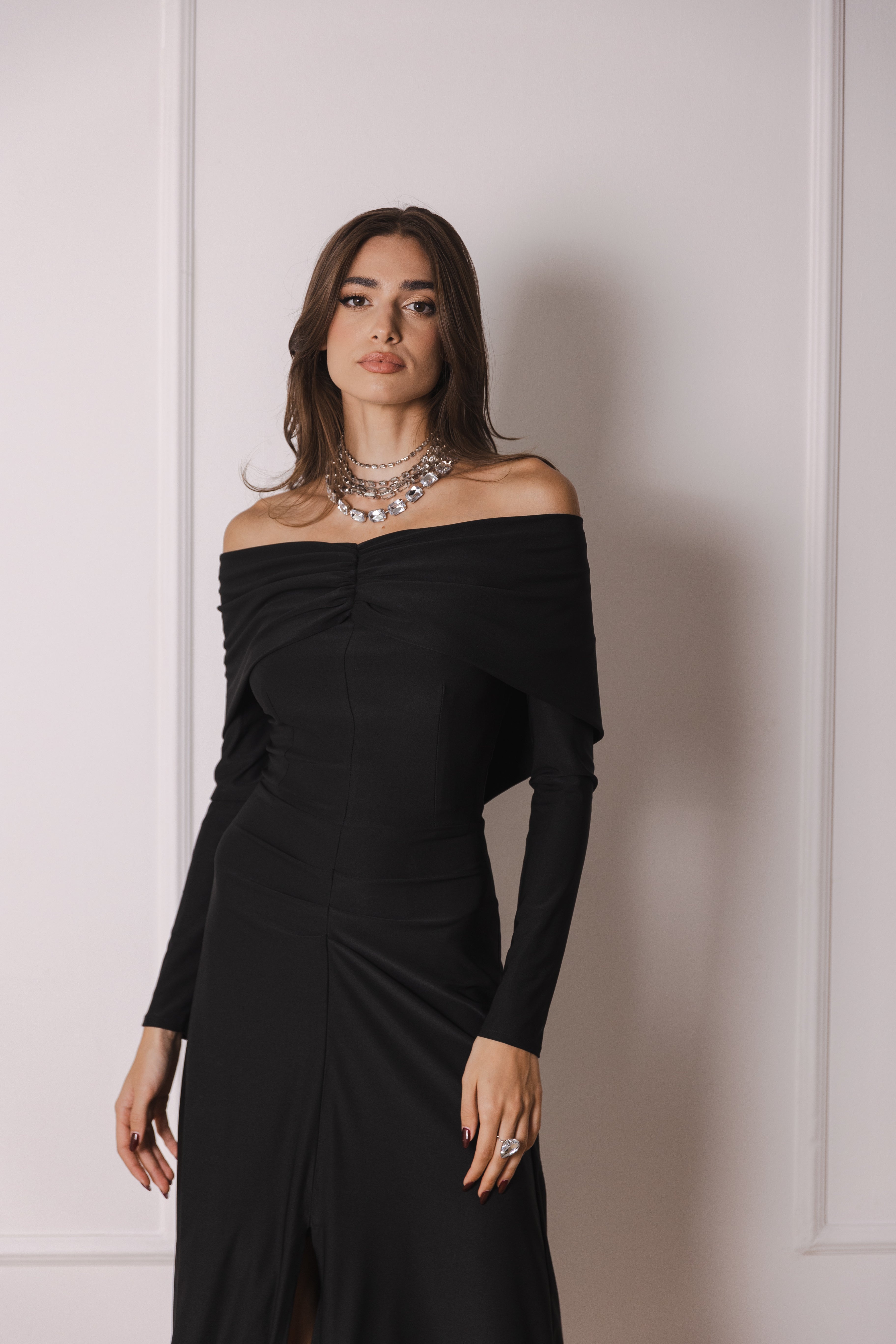Stella - Midi Dress - Black