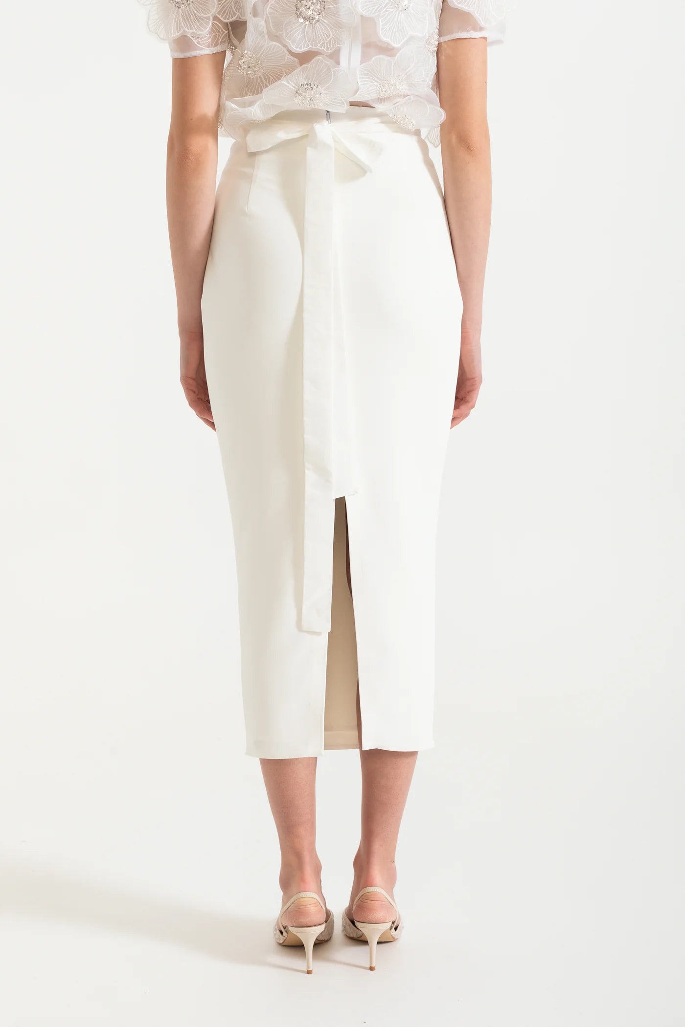 Tina Midi Dress - White