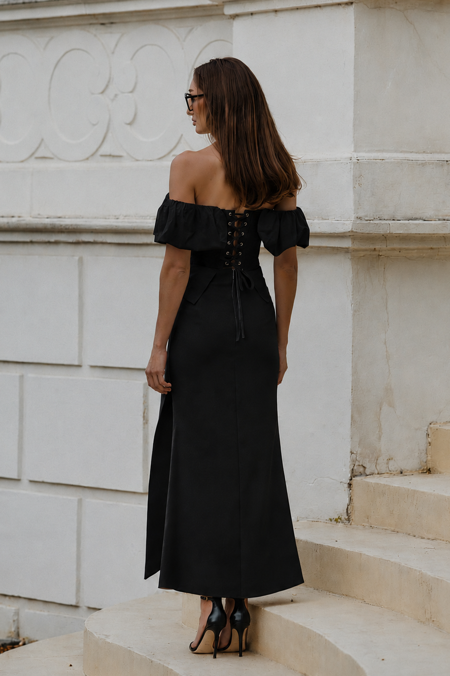 Olivia Set – Black Crepe