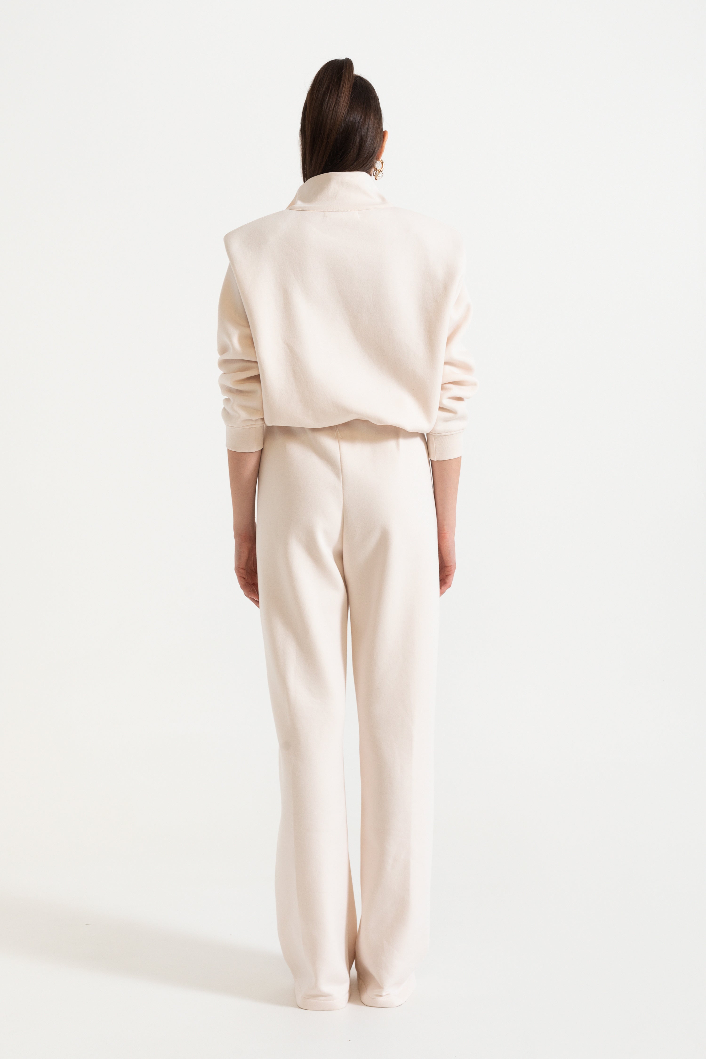 Serene- Cream Tracksuit Set