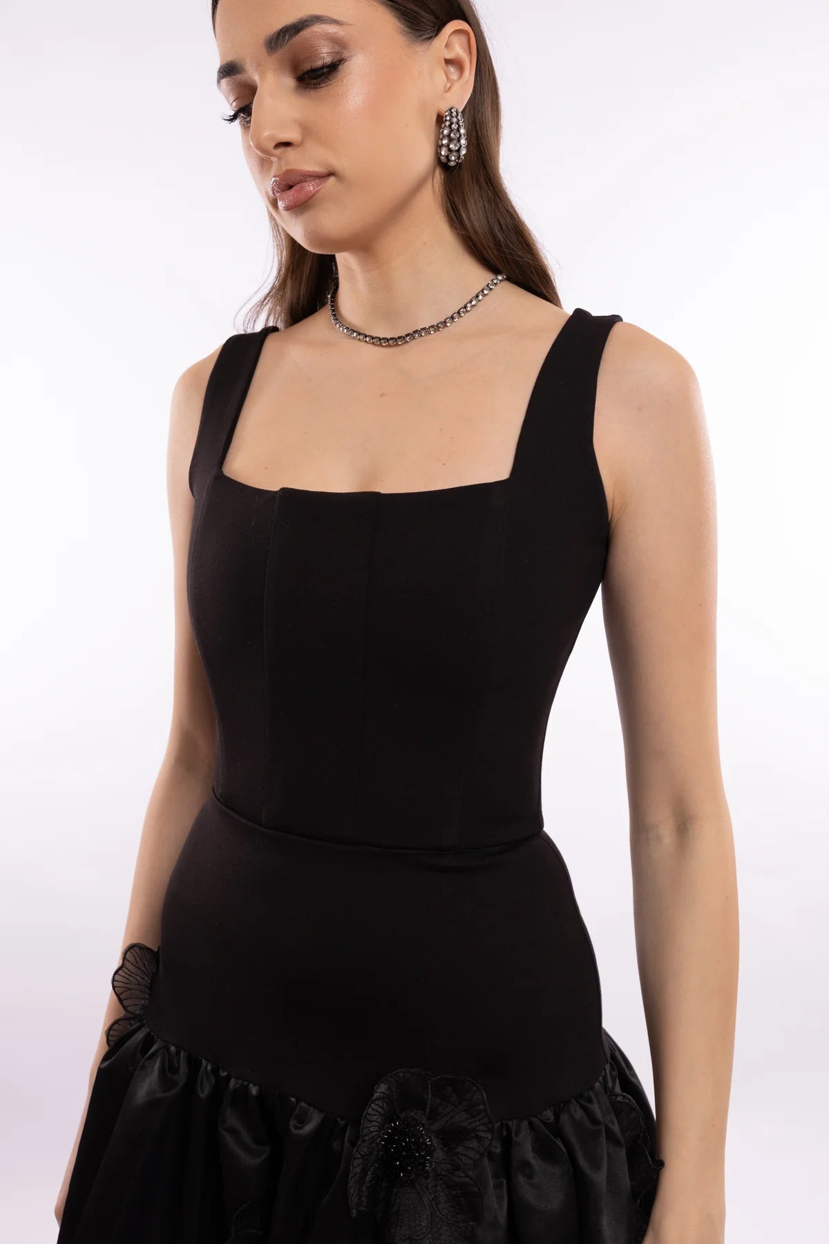 Alexia Midi Dress - Black