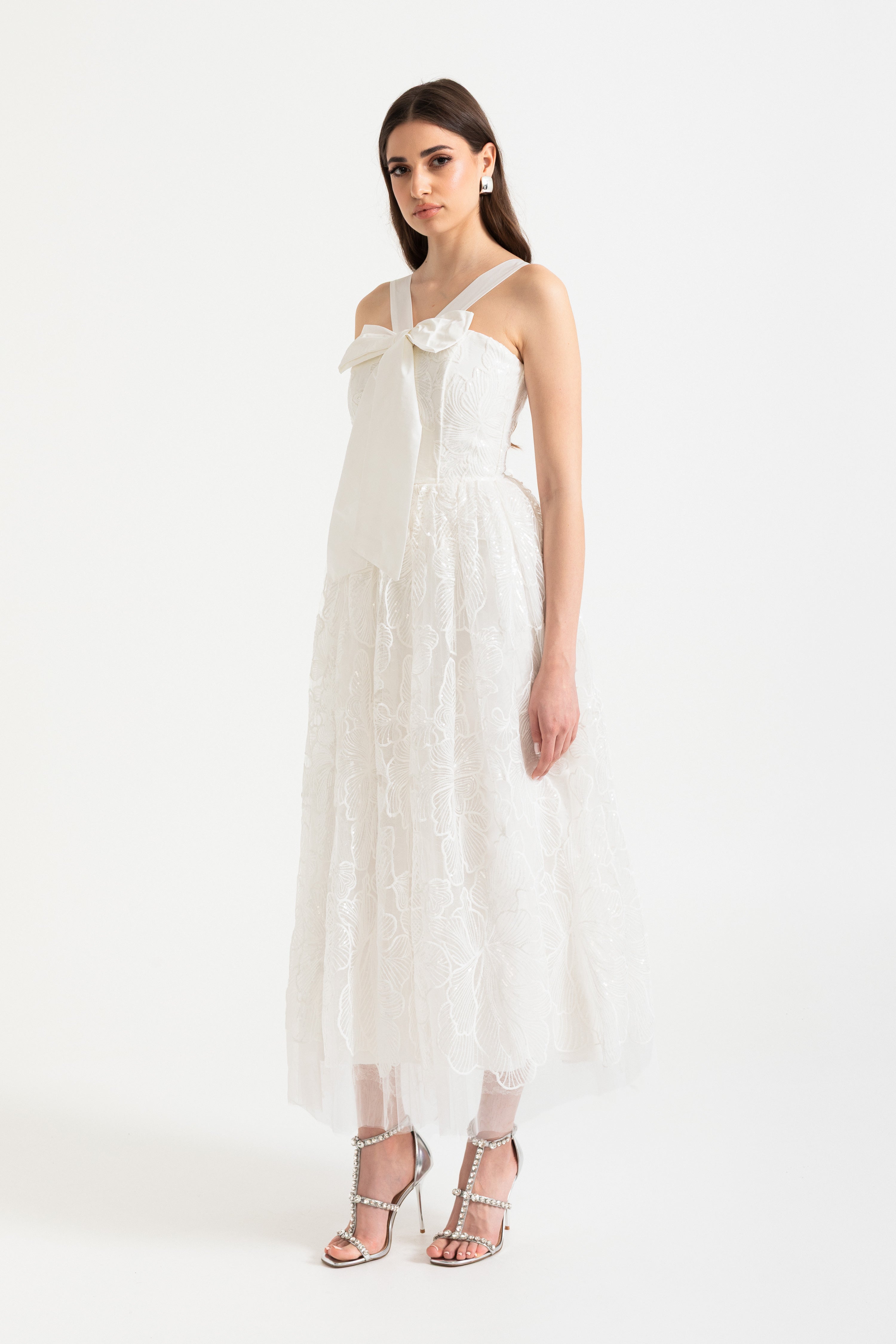 Sienna Midi Dress - White