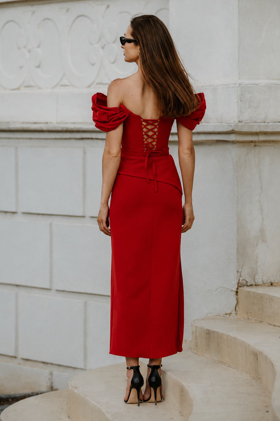 Vivienne Dress – Black Crepe