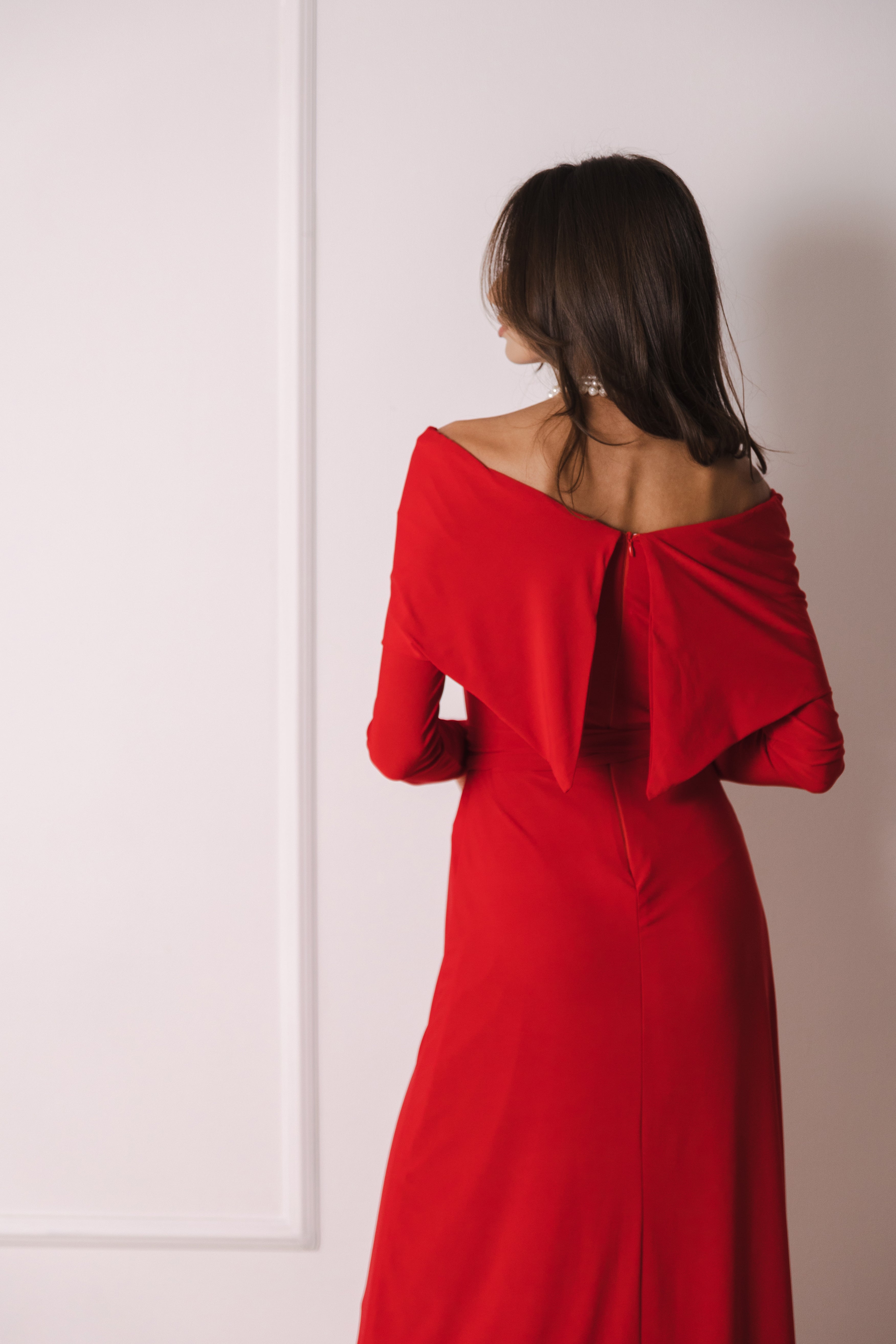 Sylvie Midi Dress - Red