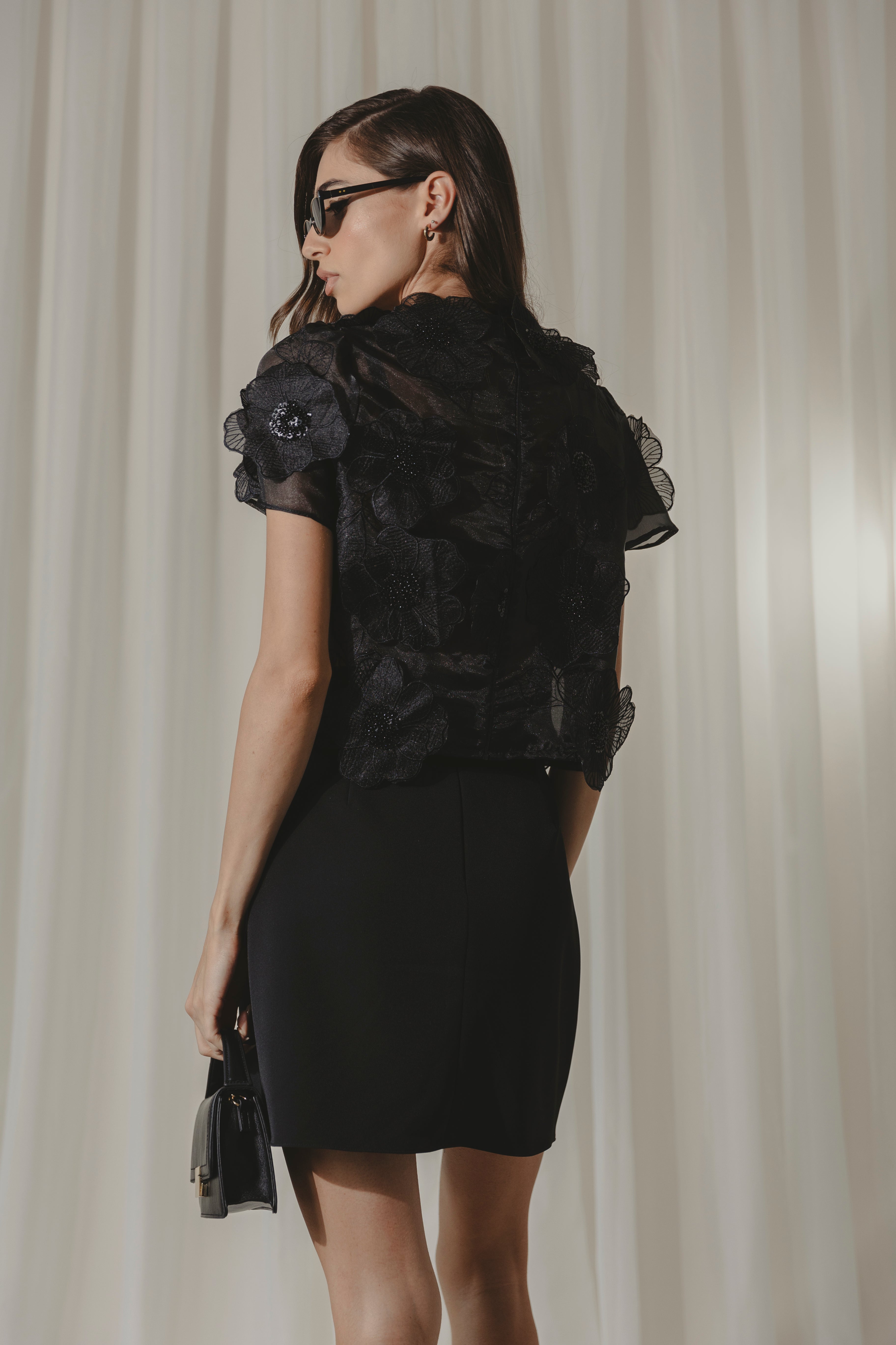 Leah Mini Dress - Black