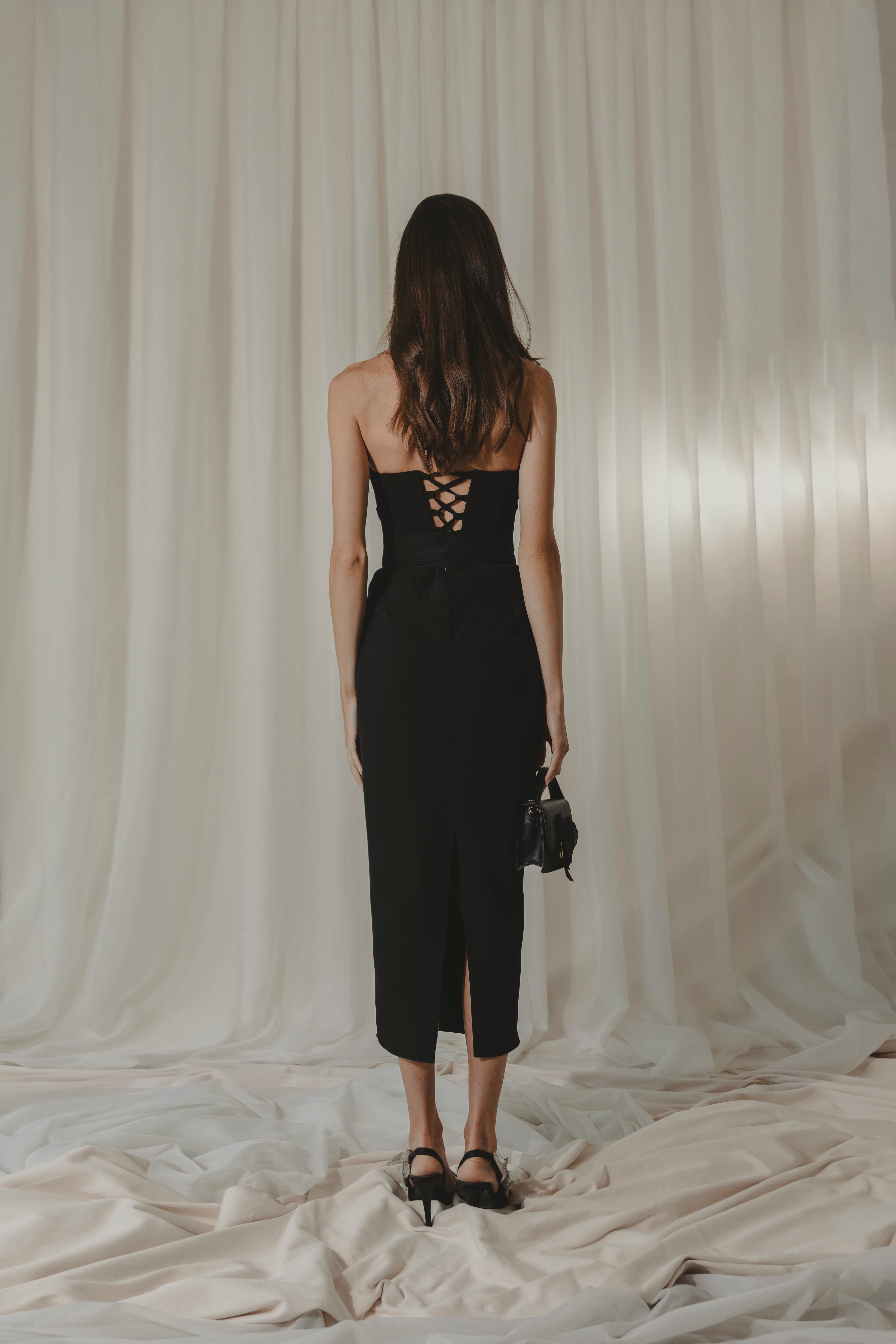 Kelly Midi Dress - Black