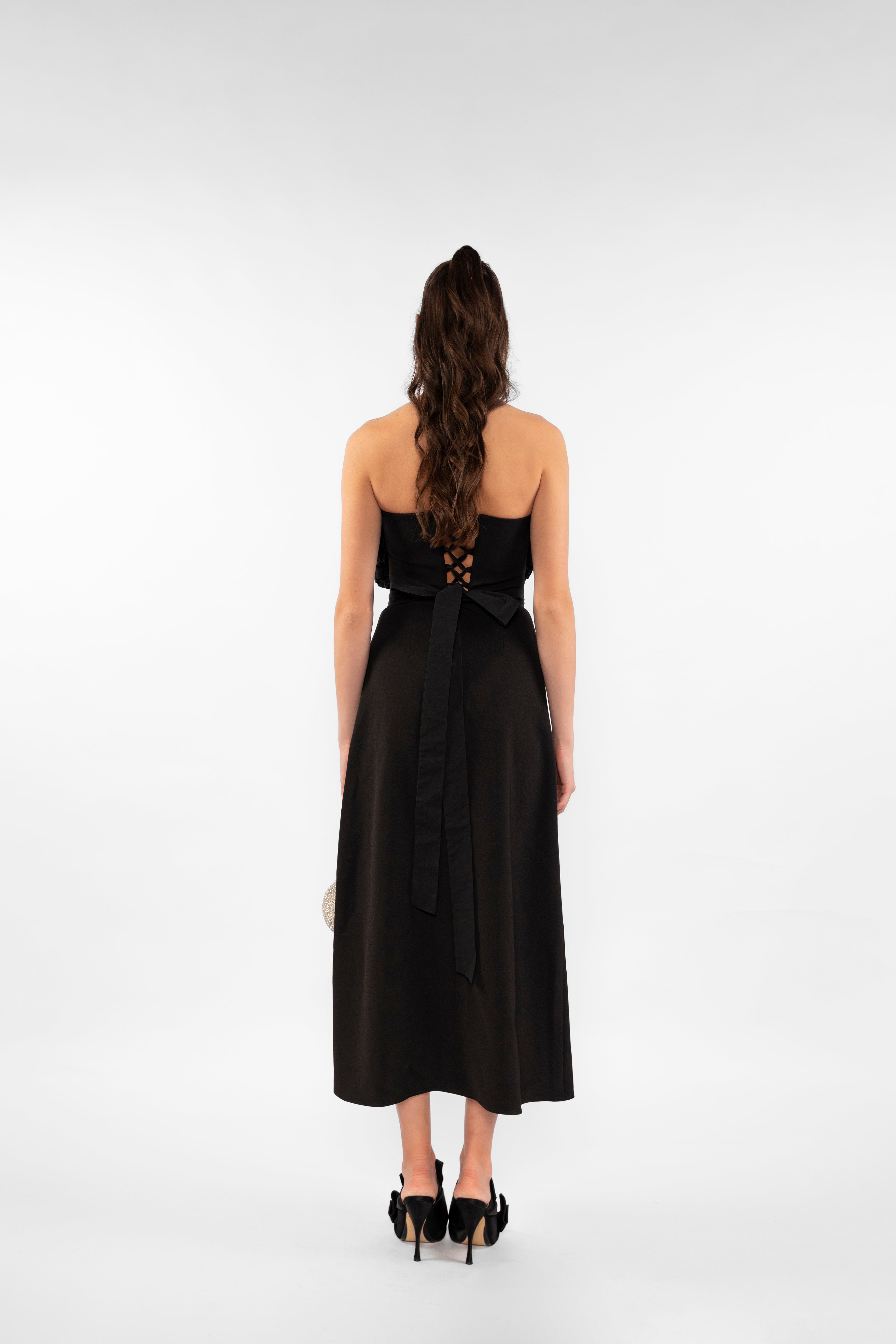 Alice Midi Dress - Black